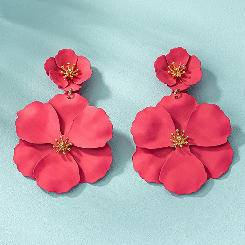 Pendientes Colgantes De Flores Pendientes Colgantes Mate