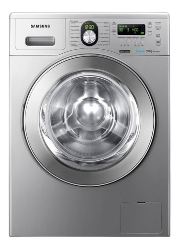 Lavarropas automático Samsung WF1904WP plata 9kg 220 V