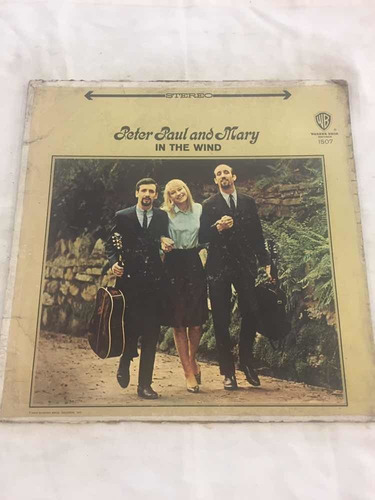 Peter Paul Anda Mary In The Wind Disco Vinilo Lp Tapa Sola