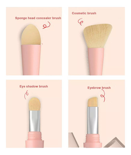 L Brocha De Maquillaje La Herramienta De Belleza 4 En 1,