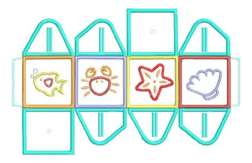 7 Matrices P/ Maquinas De Bordar Juegos Didacticos / Cubos