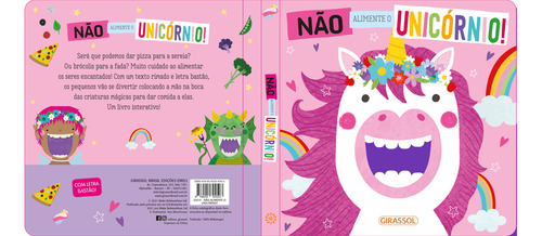 Nao Alimente O Unicornio!, de Gir. Alimente Editorial Girassol, capa dura, edição 1 em português, 2023