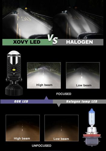 Imagen 8 de 10 de Kit Ampolleta Turbo Led Lupa Y9 H4 Premium Calidad Potencia
