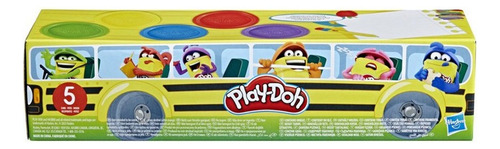 Play-doh Pack 5 Masas Plastilinas Vuelta A Clases F7368