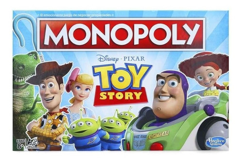 Imagen 1 de 1 de Juego Mesa Monopoly Disney Toy Story Hasbro 2 A 6 Jugadores