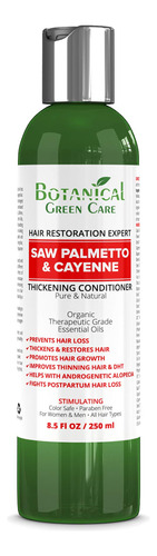 Saw Palmetto & Cayenne Acondicionador Anti-caída Del Cabel.