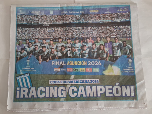 Diario Crónica Racing Campeón Sudamericana 2024. Usado (Usado)