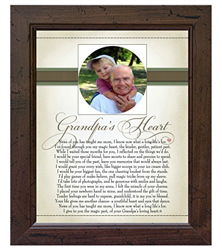 The Grandparent Gift Heart Collection 8x10 Cuadro Marco Gran