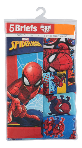 Juego de 4 calzoncillos tipo bóxer para niños de Spiderman 