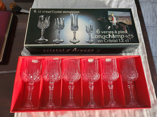 Set Copas Licor Cristal D' Arques Francés  X6