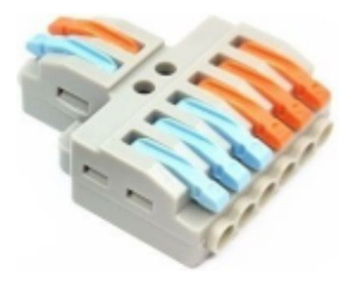 Conector Eléctrico Rápido Wago 2 Entradas 6 Salidas 250v X10