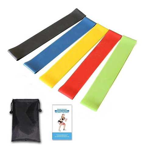 Imagem 7 de 8 de Kit Thera Band 5 Faixas Fisioterapia