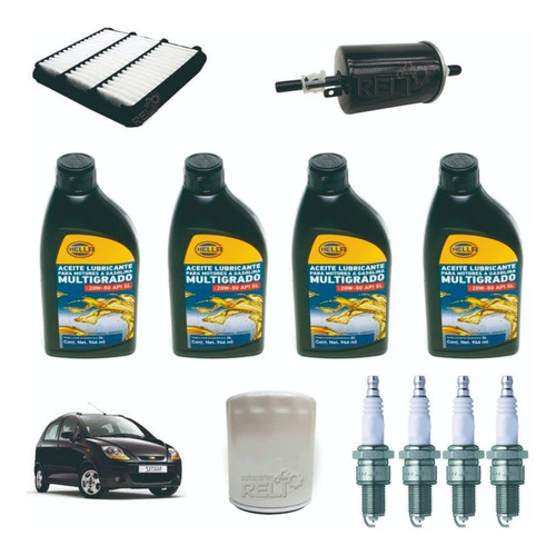 Kit Afinacion Para Chevrolet Matiz 1.0 Con Aceite