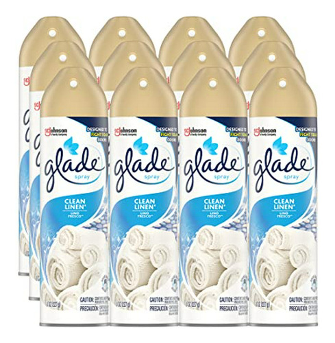 Ambientador Glade Lino Fresco 8 Oz (pack De 12)