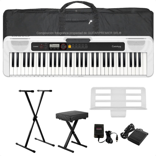 Organo Teclado Casio Ct-s200 5/8 Atril Funda Pedal Pie Banco