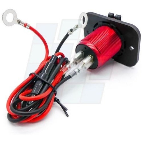Imagen 3 de 6 de Cargador Doble Usb Carga Rapida + Voltimetro Embutir Tapa