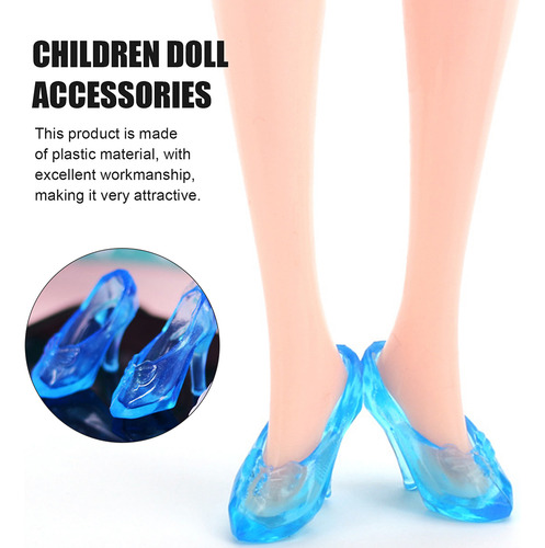 30 Pares De Zapatos En Miniatura, Zapatos De Cristal De Simu