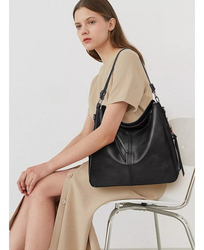 Monedero grande, moderno, de lujo, transversal para mujer y cartera marrón