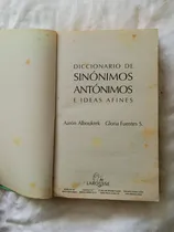 Comprar Diccionario De Sinónimos Y Antónimos E Ideas Afines Larousse