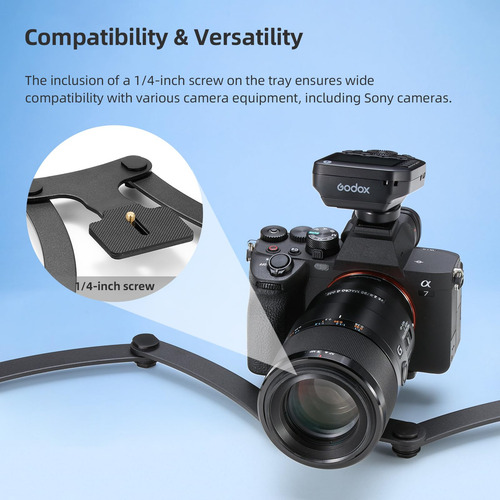 Soporte De Flash Godox Mf-db Flexible Con Soportes Dobles Pa