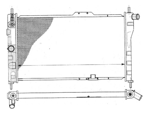 Radiador Daewoo Racer 1.5 Expandido 23mm