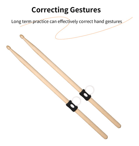 Baquetas E Acessórios Slip Finger Grips Ring Auxiliary