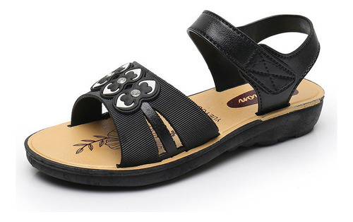 Sandalias Verano Mujer Zapatos Cómodos Cuero Pu 2