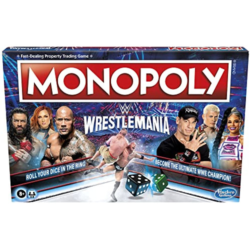 Monopoly Wrestlemania Juego De Mesa Wwe