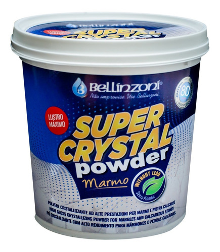 Super Crystal Powder Mármore 1kg - Bellinzoni