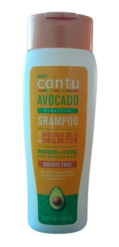 Shampoo Cantú Aceite De Aguacate Botella 400 Ml