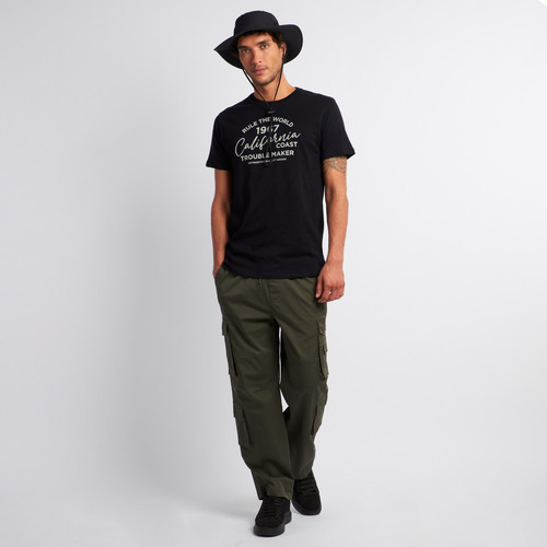 Pantalón Hombre Kevingston Cargo Bower Liso Verde
