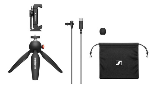 Mobile Kit Manfrotto Sennheiser Xs Lav Usb-c Color Negro