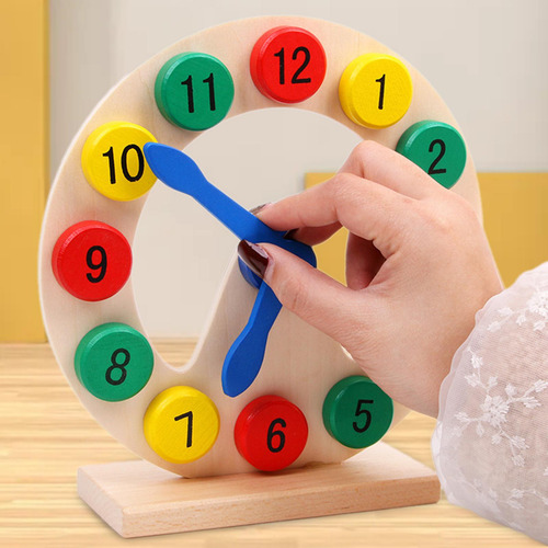 Reloj Didáctico De Madera, Reloj De Madera, Juguete,