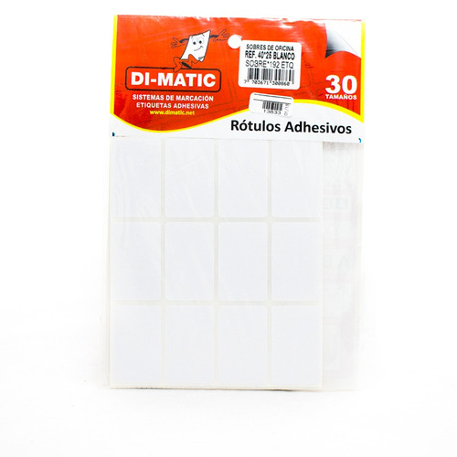 Rotulo Adhesivo Blanco 4025 Dimatic