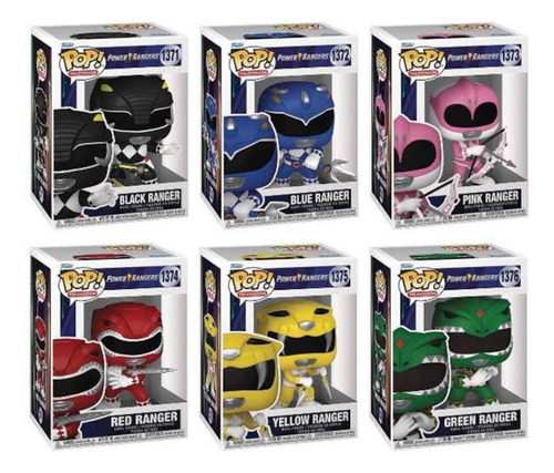 Set 6 Figuras Funko Del 30 Aniversario De Los Power Ranger