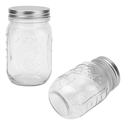 Tarro De Cristal Tapa 500 Ml Almacenamiento De Alimentos Tra