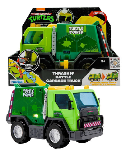 Camión De Basura Tmnt Acción Con Detalles Thrash