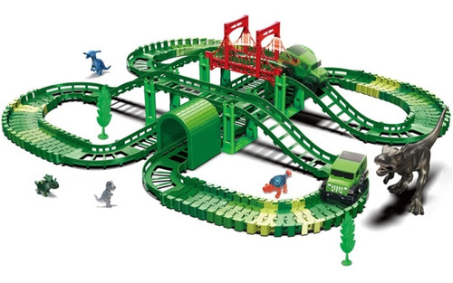 Juguete Pista De Dinosaurios Carros Puente Juego Niños   