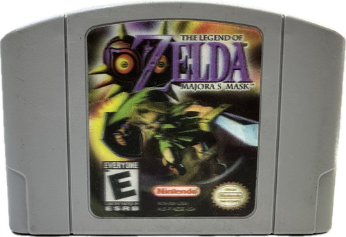 The Legend Of Zelda Majora's Mask Gris Holograma Nintendo 64 (Reacondicionado)