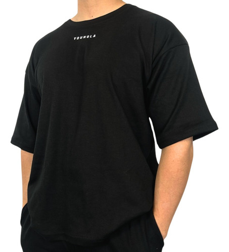 Playeras Oversize Algodón Youngla Ejercicio Grosor Alto