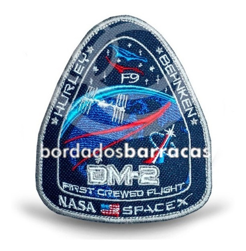 Parche Bordado Spacex Crew Dragon Demo 2