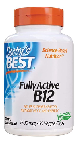 Doctor's Best Vitamina B12 Forma Activa 1500mcg X 60 Cáps