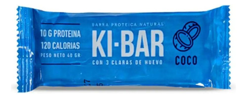 Barras Proteicas Naturales Ki-bar Sabor Coco 14 X 40 Gr