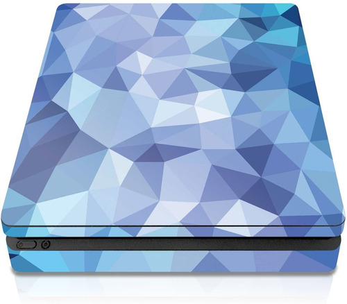  Controller Gear Ps4 Slim Console Skin - Blue Poly