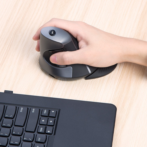 Delux Mouse Vertical Inalámbrico 2.4g Y Bluetooth Recargable