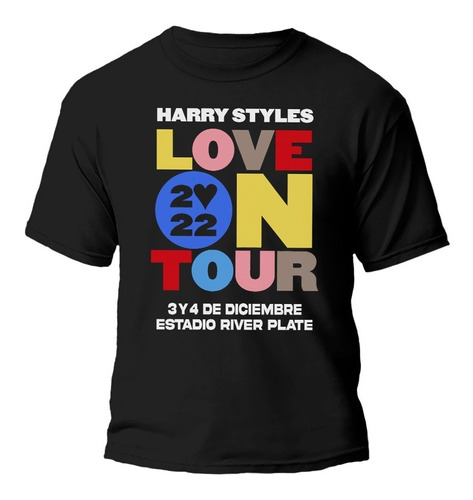 Remera Harry Styles Love On Tour 2022 Algodón