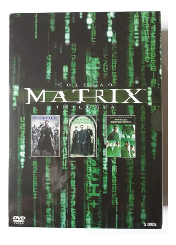 Dvd Trilogia Matrix - Coleção Box 5 Discos - Novo Lacrado