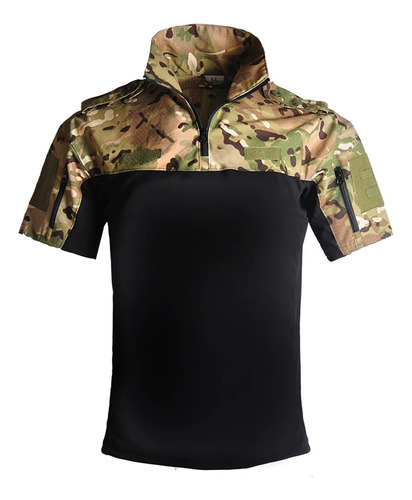 Polo De Manga Corta Para Exterior Cp Desert Camouflage Army