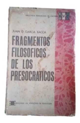 Fragmentos Filosoficos De Los Presocraticos Z1