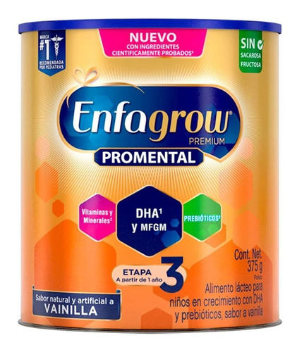 Enfagrow 3 Premium En Polvo Fórmula Láctea Tarro Con 375 G